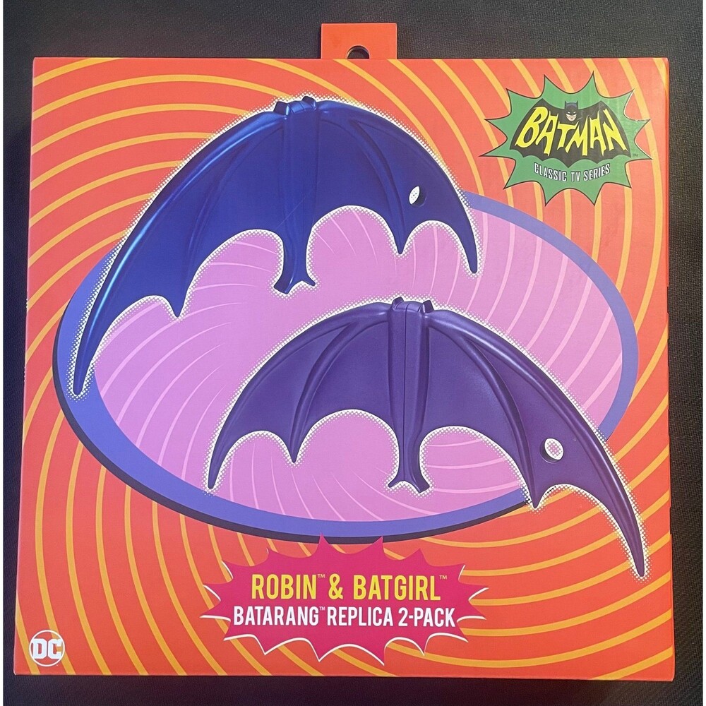 NECA Batman 1966 TV Show Prop Replica Batgirl & Robin Batarangs 2 Pack BNIB NEW